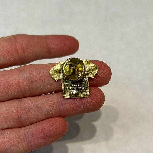 Vtg USPS Pro Cycling Lapel Hat Pin Jersey Shirt Metal Eagle Logo United States P - Picture 2 of 3